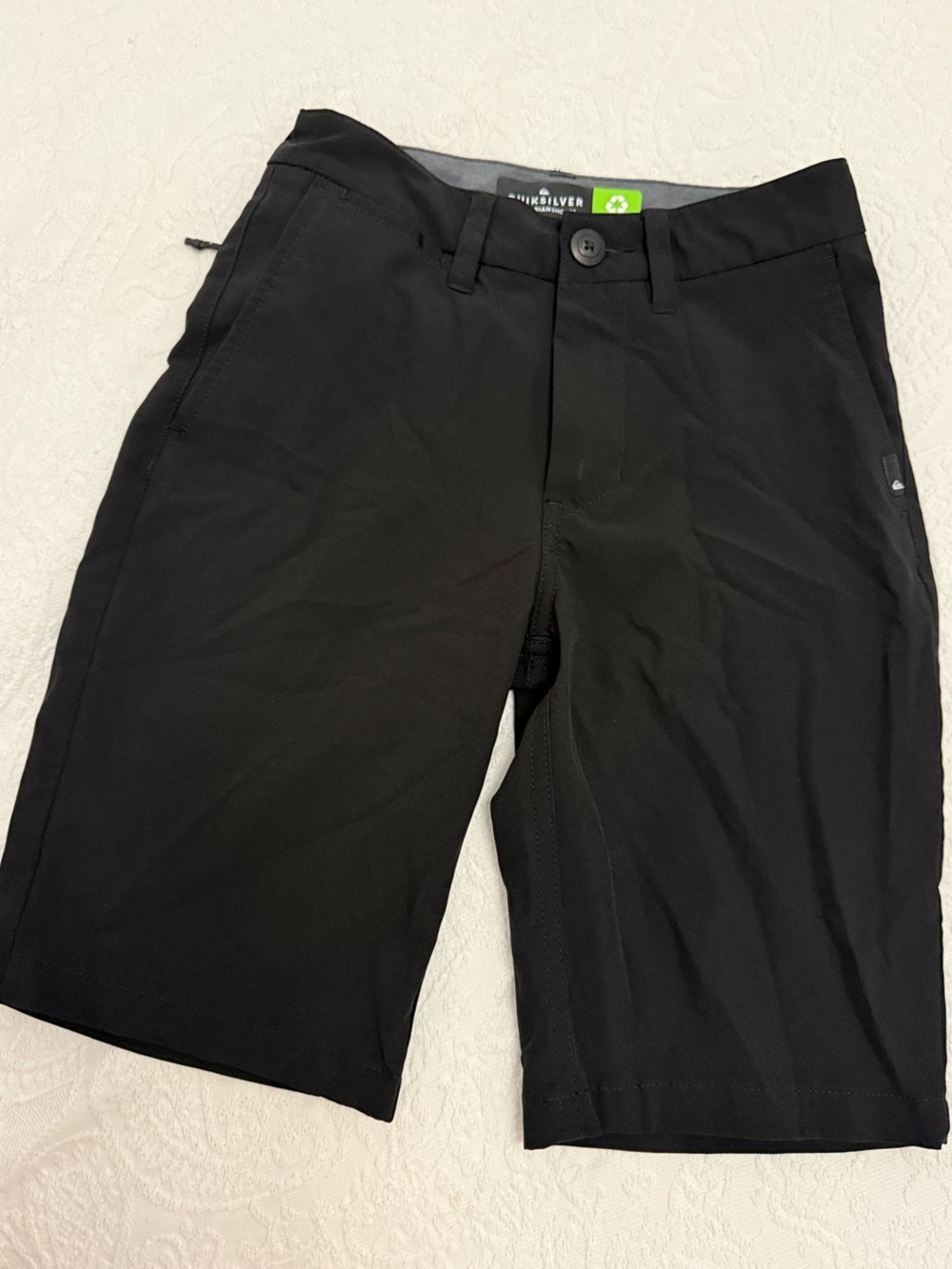 Quiksilver Black Flat Front Performance Shorts size 23